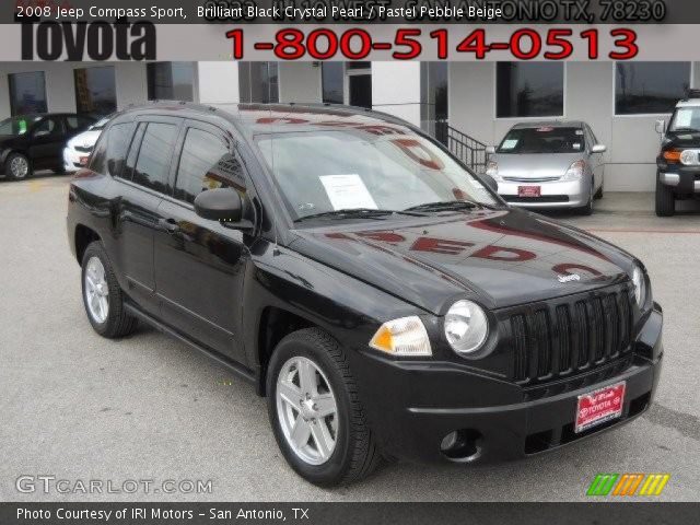 2008 Jeep Compass Sport in Brilliant Black Crystal Pearl