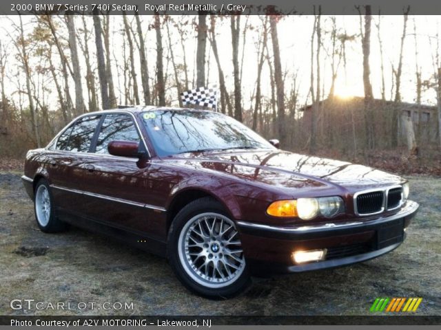 2000 BMW 7 Series 740i Sedan in Royal Red Metallic