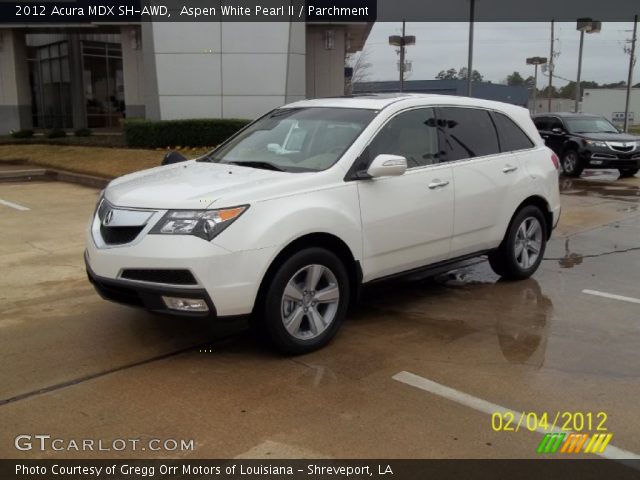 2012 Acura MDX SH-AWD in Aspen White Pearl II