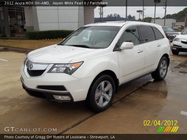 2012 Acura MDX SH-AWD in Aspen White Pearl II