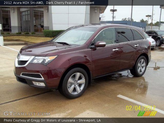 2012 Acura MDX SH-AWD in Dark Cherry Pearl II