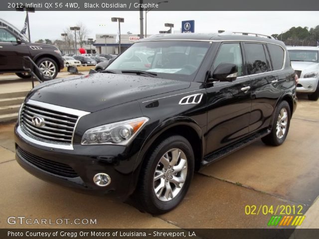 2012 Infiniti QX 56 4WD in Black Obsidian