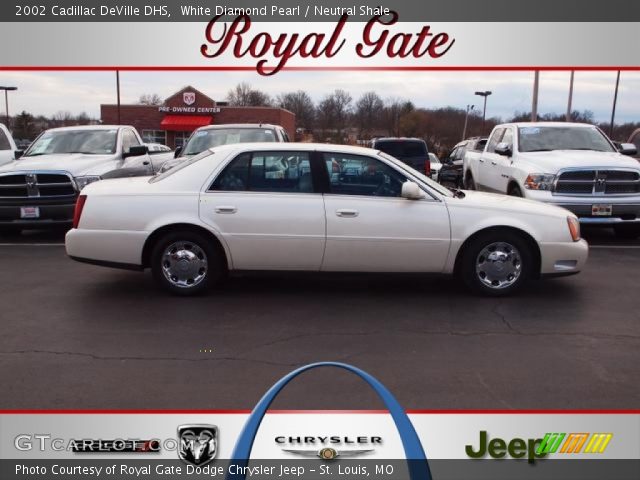 2002 Cadillac DeVille DHS in White Diamond Pearl