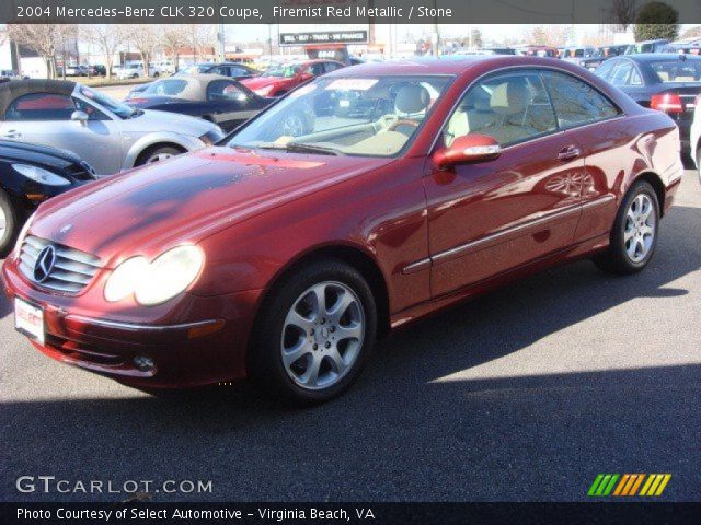 2004 Mercedes-Benz CLK 320 Coupe in Firemist Red Metallic