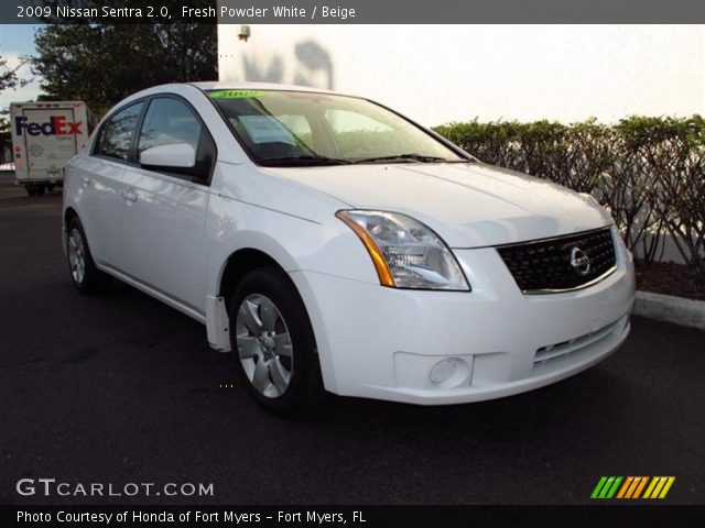 2009 Nissan Sentra 2.0 in Fresh Powder White