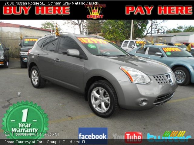 2008 Nissan Rogue SL in Gotham Gray Metallic
