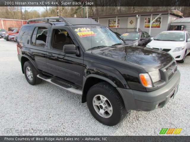 2001 Nissan Xterra XE V6 4x4 in Super Black