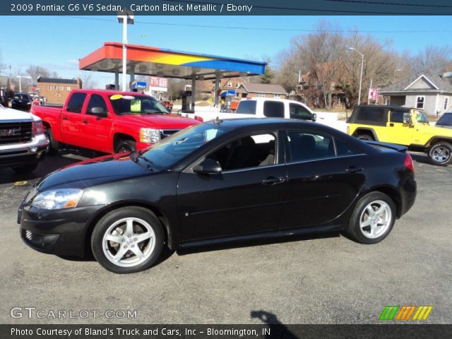 2009 Pontiac G6 V6 Sedan in Carbon Black Metallic