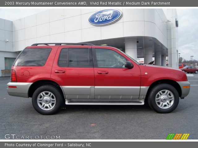2003 Mercury Mountaineer Convenience AWD in Vivid Red Metallic