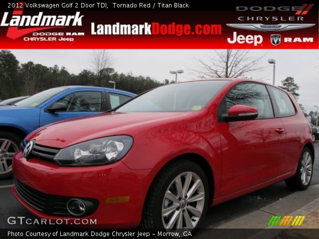 2012 Volkswagen Golf 2 Door TDI in Tornado Red