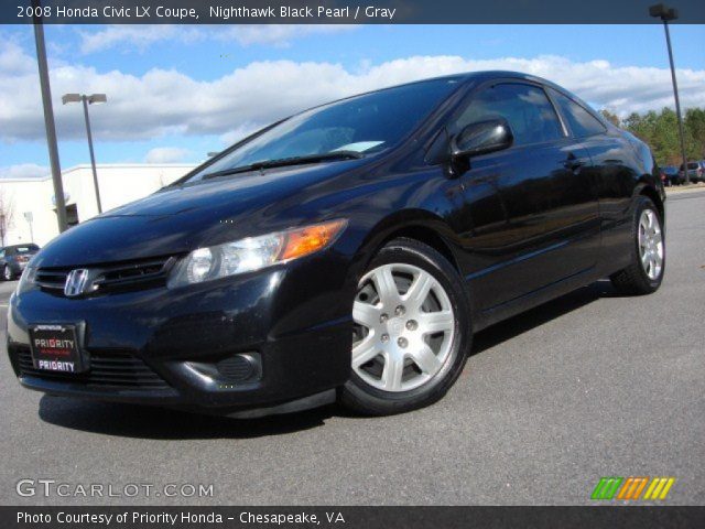 2008 Honda Civic LX Coupe in Nighthawk Black Pearl