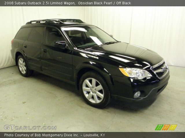 2008 Subaru Outback 2.5i Limited Wagon in Obsidian Black Pearl