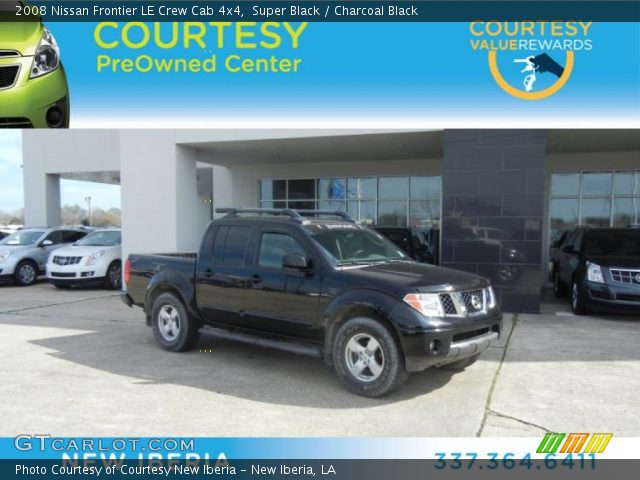 2008 Nissan Frontier LE Crew Cab 4x4 in Super Black