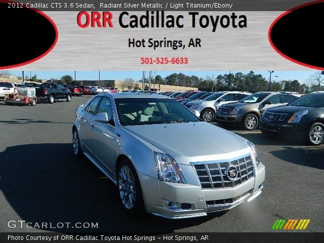 2012 Cadillac CTS 3.6 Sedan in Radiant Silver Metallic