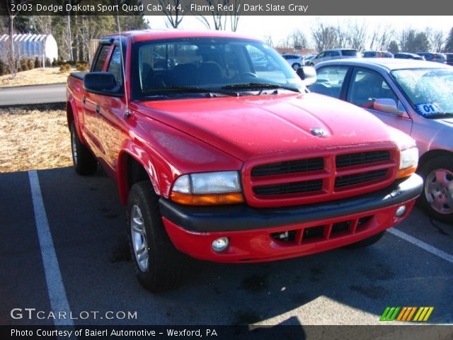 2003 Dodge Dakota Sport Quad Cab 4x4 in Flame Red