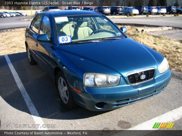 2003 Hyundai Elantra GLS Sedan in Ocean Blue