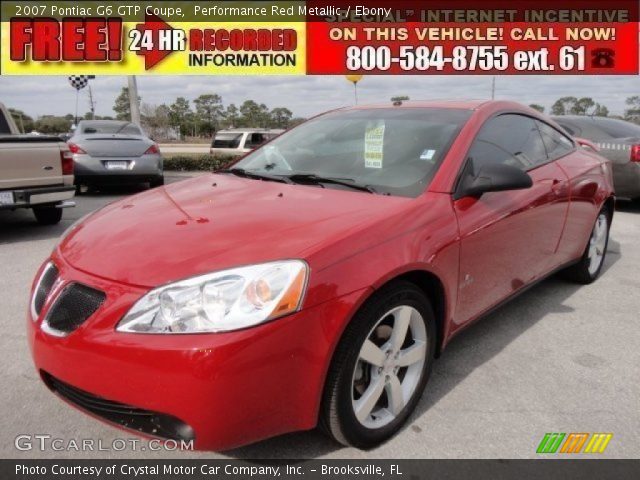 2007 Pontiac G6 GTP Coupe in Performance Red Metallic