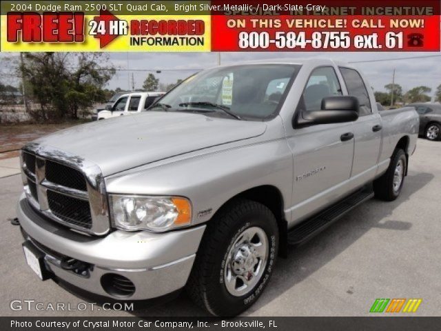 2004 Dodge Ram 2500 SLT Quad Cab in Bright Silver Metallic