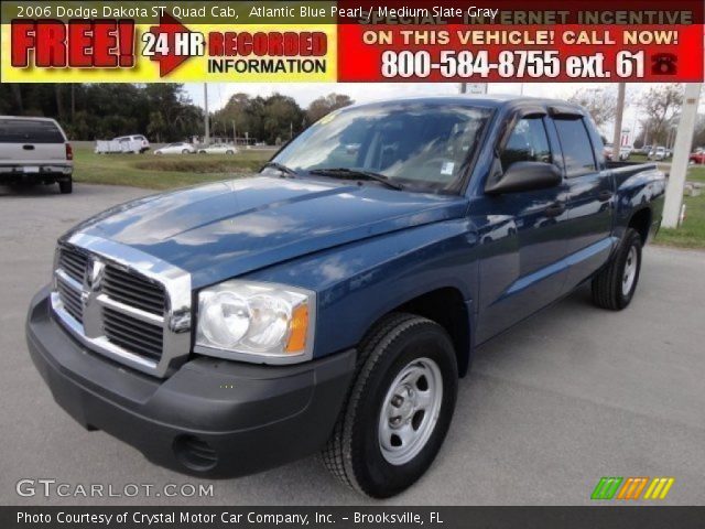 2006 Dodge Dakota ST Quad Cab in Atlantic Blue Pearl