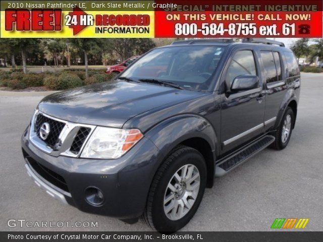 2010 Nissan Pathfinder LE in Dark Slate Metallic