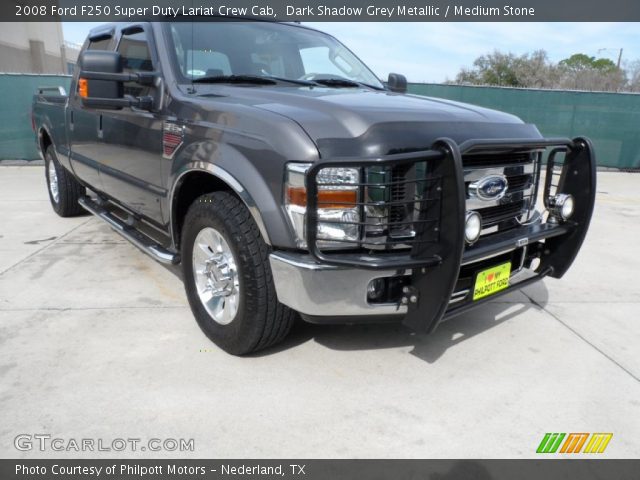 2008 Ford F250 Super Duty Lariat Crew Cab in Dark Shadow Grey Metallic