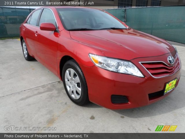 2011 Toyota Camry LE in Barcelona Red Metallic