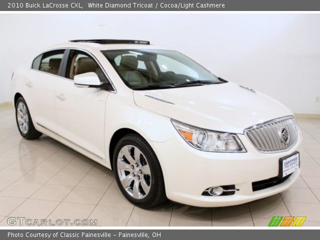 2010 Buick LaCrosse CXL in White Diamond Tricoat
