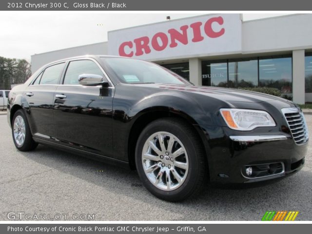 Gloss Black 2012 Chrysler 300 C Black Interior