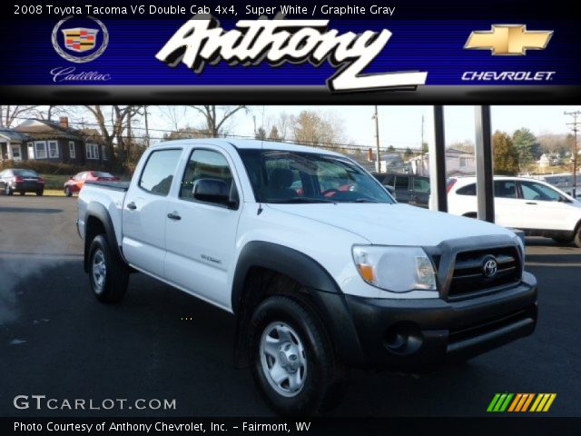 2008 Toyota Tacoma V6 Double Cab 4x4 in Super White