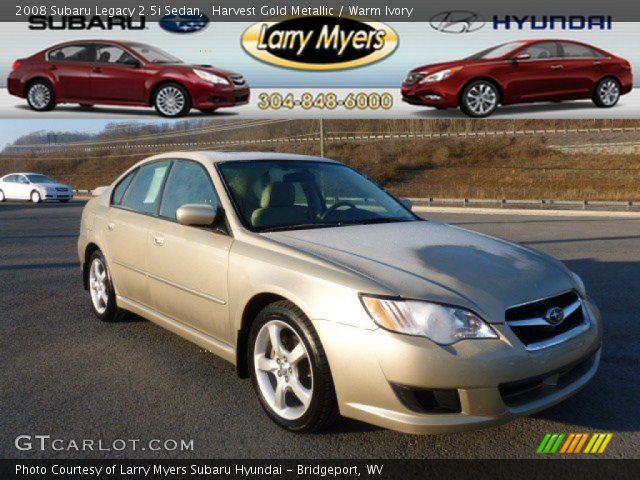 2008 Subaru Legacy 2.5i Sedan in Harvest Gold Metallic