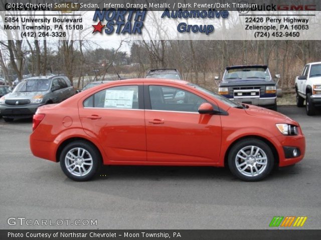 2012 Chevrolet Sonic LT Sedan in Inferno Orange Metallic