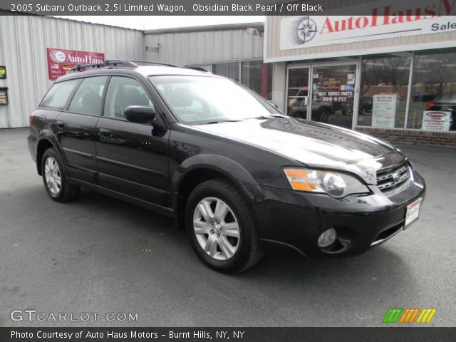 2005 Subaru Outback 2.5i Limited Wagon in Obsidian Black Pearl