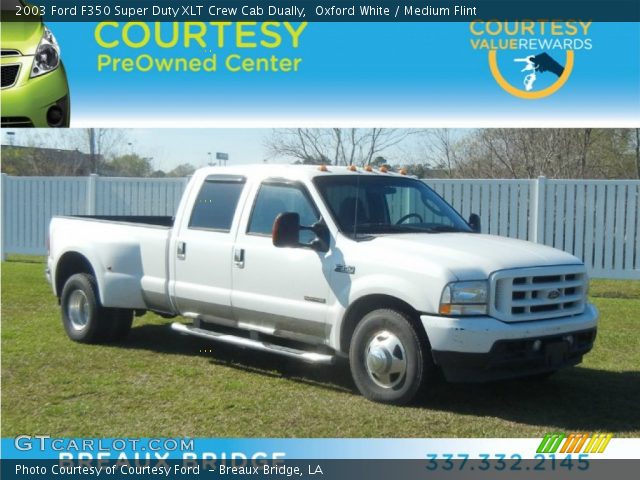 2003 Ford F350 Super Duty XLT Crew Cab Dually in Oxford White