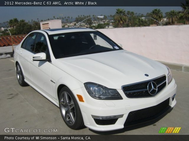 2012 Mercedes-Benz C 63 AMG in Arctic White