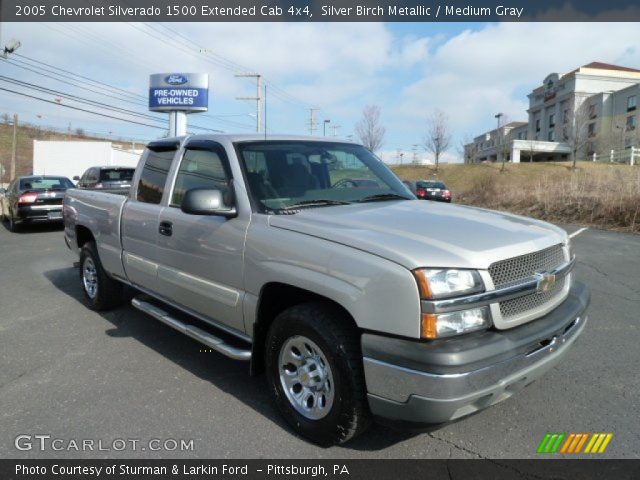 2005 Chevrolet Silverado 1500 Extended Cab 4x4 in Silver Birch Metallic