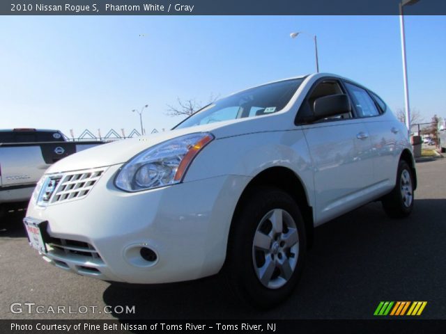2010 Nissan Rogue S in Phantom White