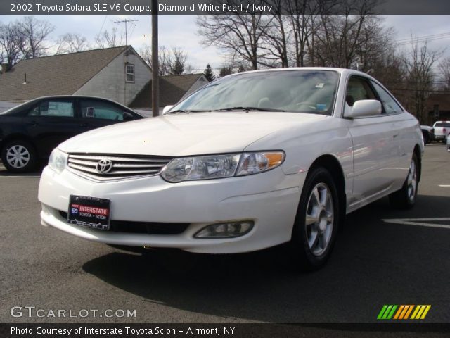 2002 Toyota Solara SLE V6 Coupe in Diamond White Pearl
