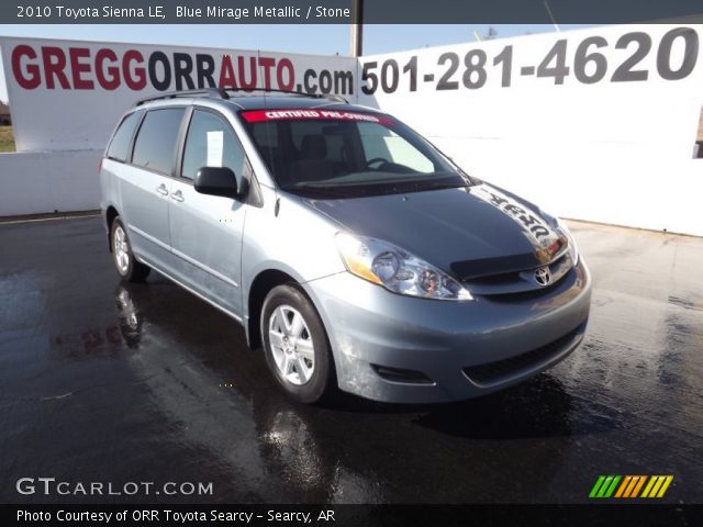 2010 Toyota Sienna LE in Blue Mirage Metallic