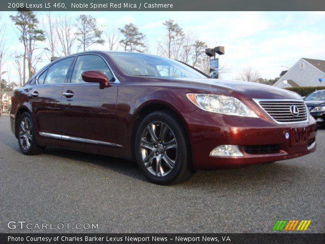 2008 Lexus LS 460 in Noble Spinel Red Mica