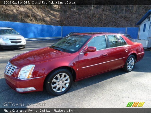 2008 Cadillac DTS  in Crystal Red