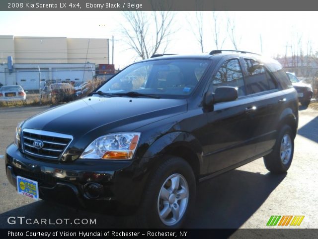 2008 Kia Sorento LX 4x4 in Ebony Black