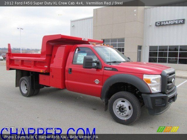 2012 Ford F450 Super Duty XL Crew Cab 4x4 in Vermillion Red