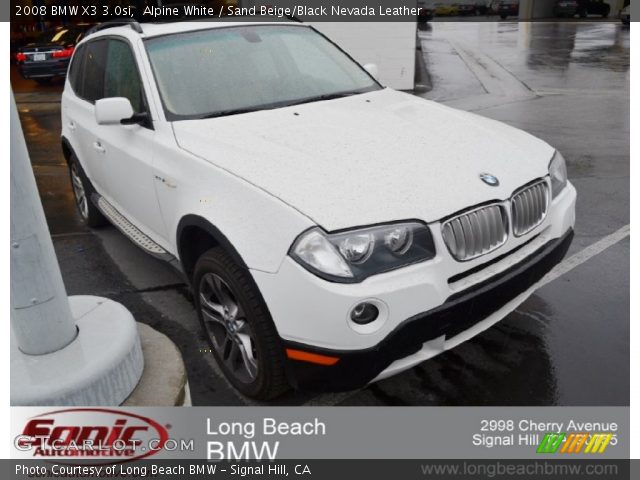 2008 BMW X3 3.0si in Alpine White