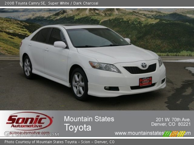 2008 Toyota Camry SE in Super White