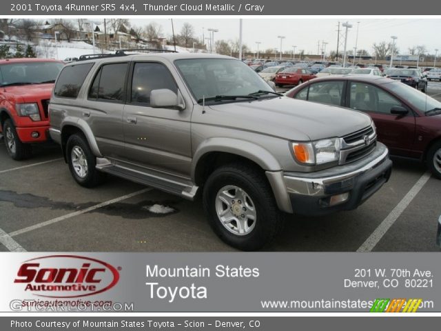 2001 Toyota 4Runner SR5 4x4 in Thunder Cloud Metallic