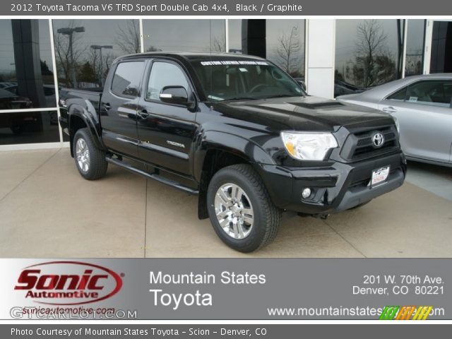 2012 Toyota Tacoma V6 TRD Sport Double Cab 4x4 in Black
