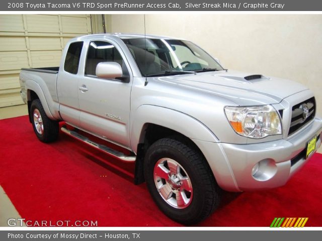 2008 Toyota Tacoma V6 TRD Sport PreRunner Access Cab in Silver Streak Mica