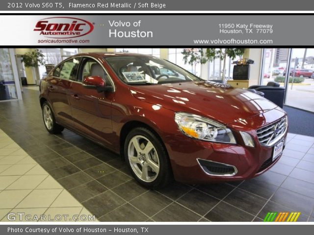 2012 Volvo S60 T5 in Flamenco Red Metallic