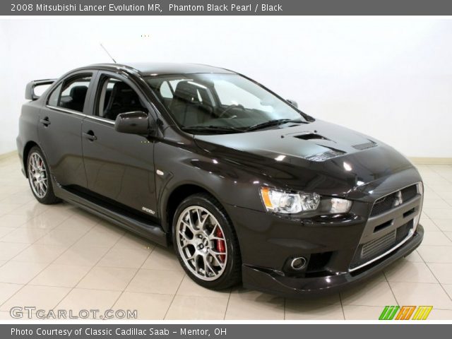 2008 Mitsubishi Lancer Evolution MR in Phantom Black Pearl