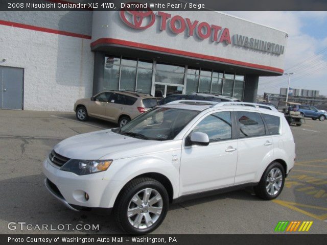 2008 Mitsubishi Outlander XLS 4WD in Diamond White Pearl